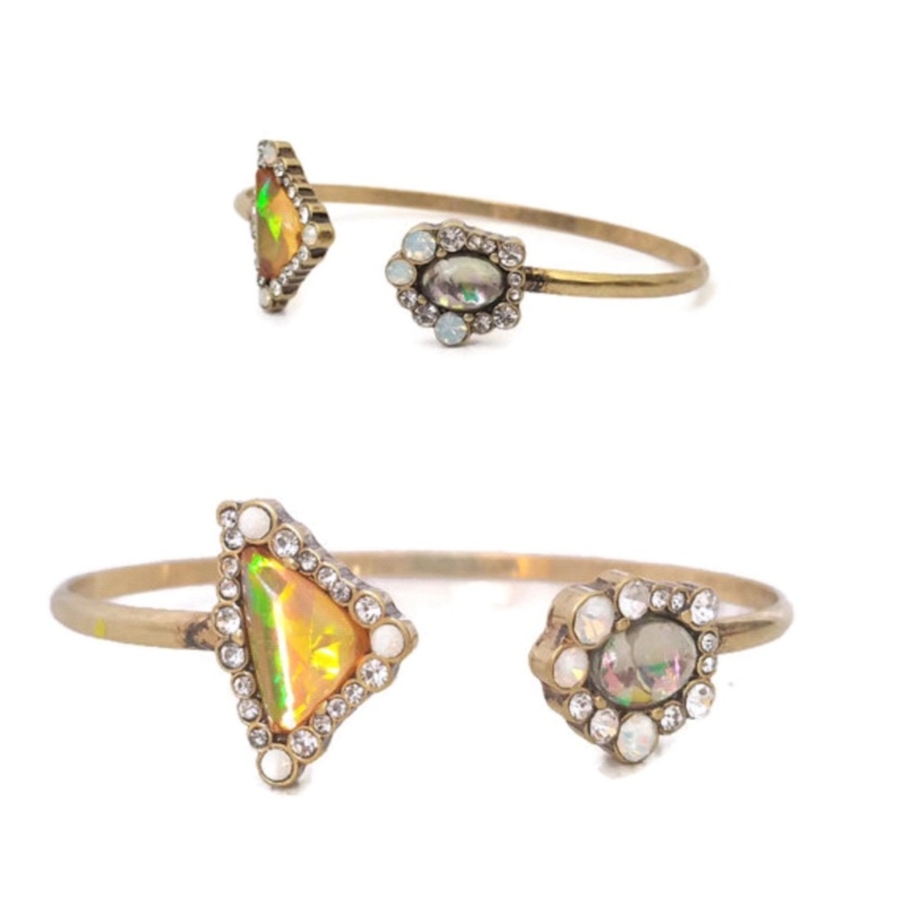 Hologram Stone Cuff Bracelet
